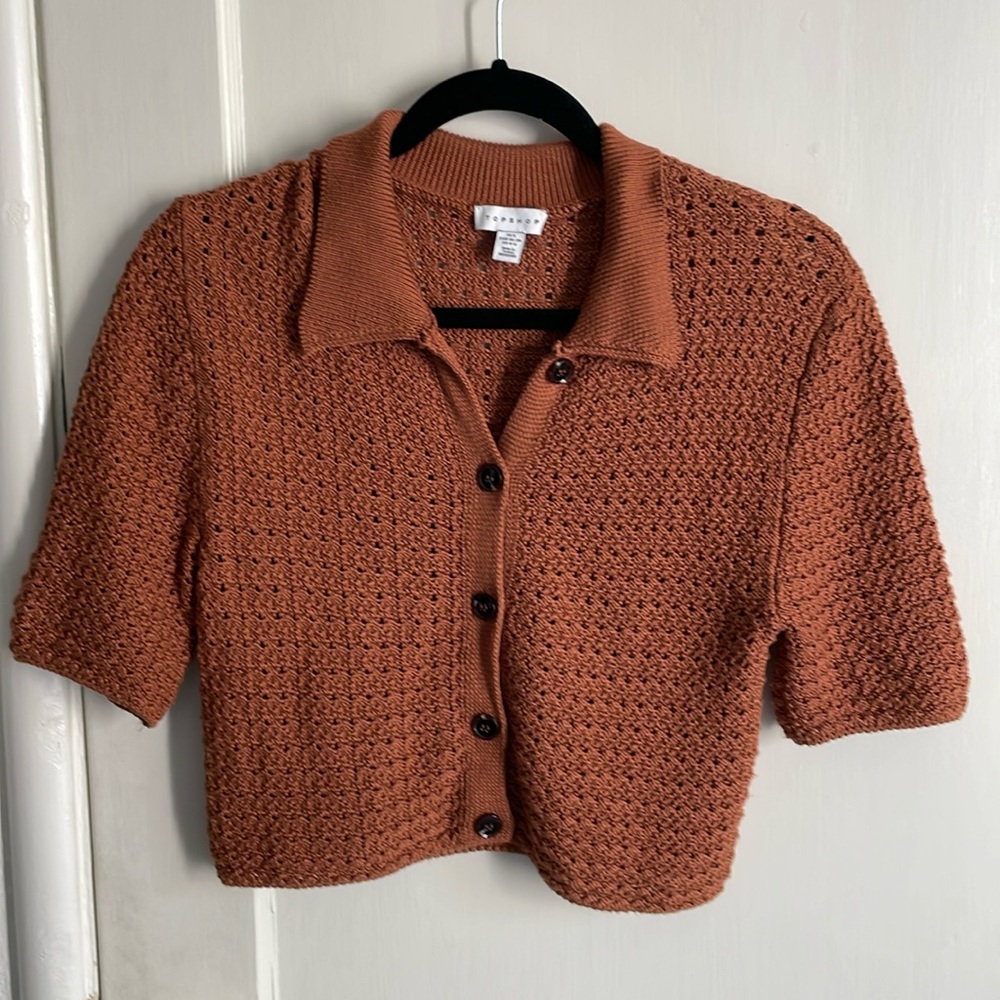 Topshop Crop Knit Top